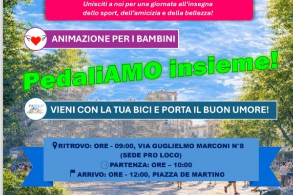 Palma Campania, pedaliamo insieme con Pro Loco Castello di Palma e Angeli