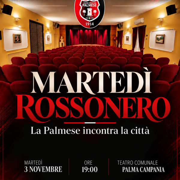 MARTEDI ROSSONERO: LA PALMESE INCONTRA LA CITTA'