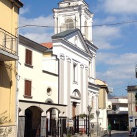 Striano, iniziati i lavori di restauro della facciata e del campanile della chiesa madre di San Giovanni Battista